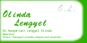 olinda lengyel business card